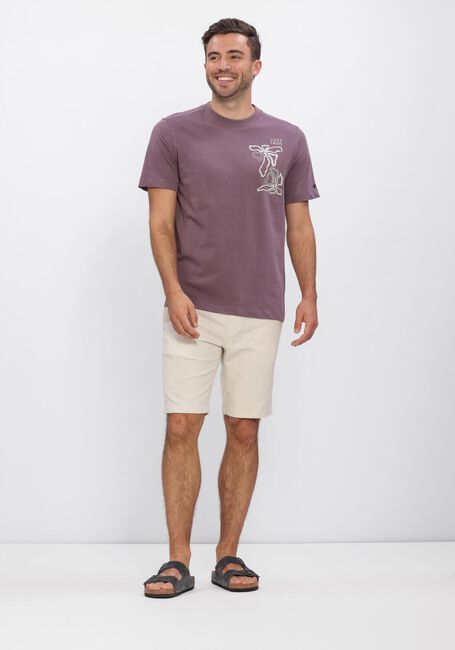 Beige CAST IRON Kurze Hose CHINO SHORTS STRUCTURE - large