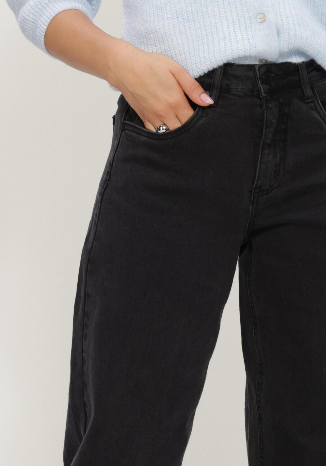Schwarze MY ESSENTIAL WARDROBE Hosen BALOOMW 144 HIGH BARREL - large