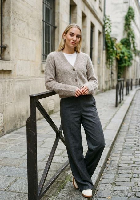 Taupe MINUS Hose ELVERA MID WAIST PANT - large