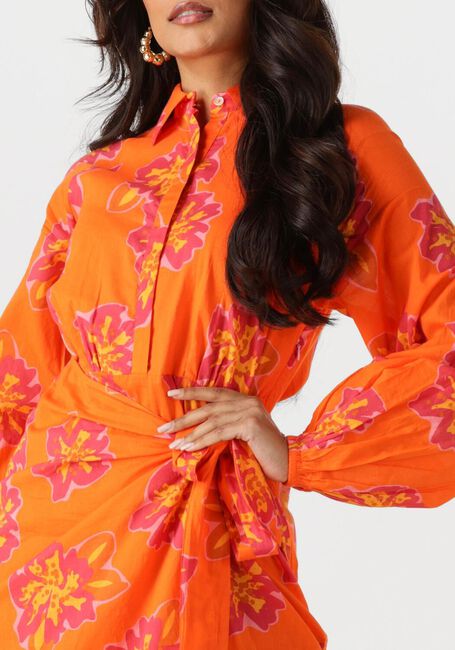 Orangene NOTRE-V Minikleid NV-FLEURETTE - large