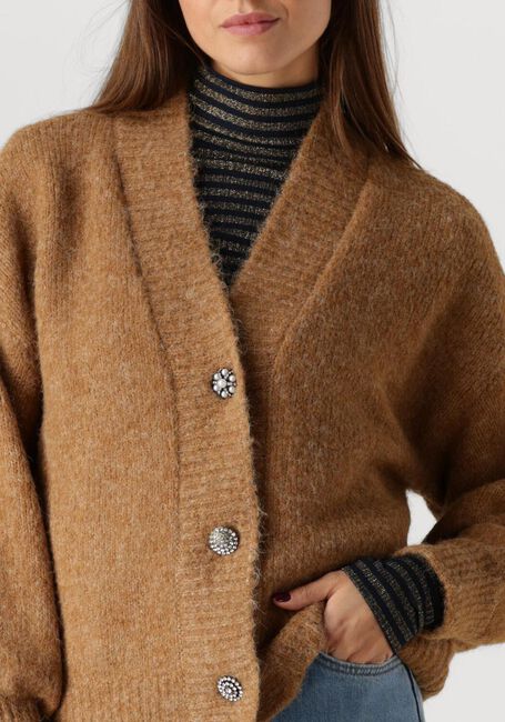 Braune SUMMUM Strickjacke FANCY BUTONS CARDIGAN COZY - large