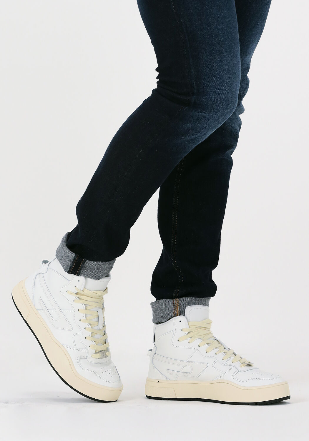 Wei&szlig;e DIESEL Sneaker High S-UKIYO MID HEREN - large