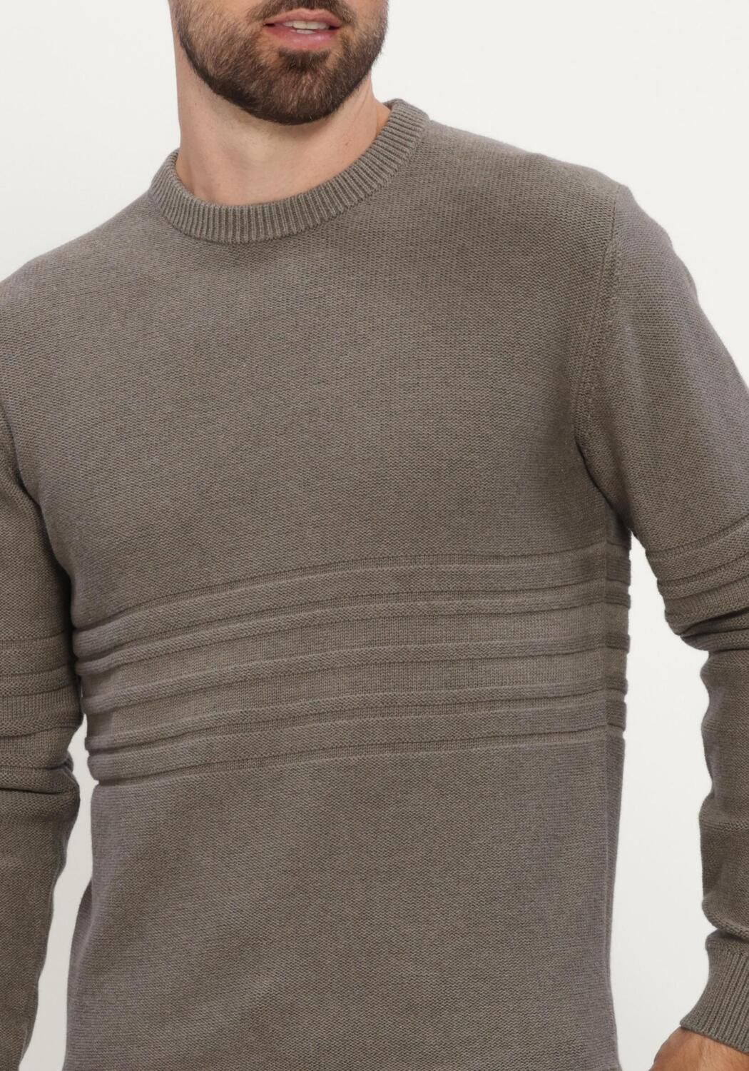 Gr&uuml;ne GENTILUOMO Pullover ROUND NECK LS - large