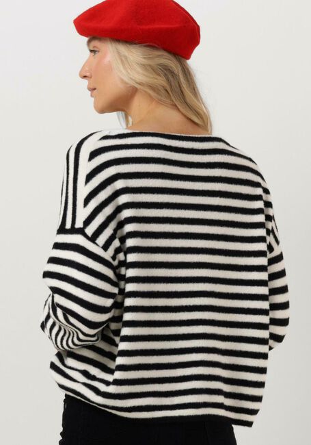Schwarze CATWALK JUNKIE Pullover KN SOFT STRIPE - large