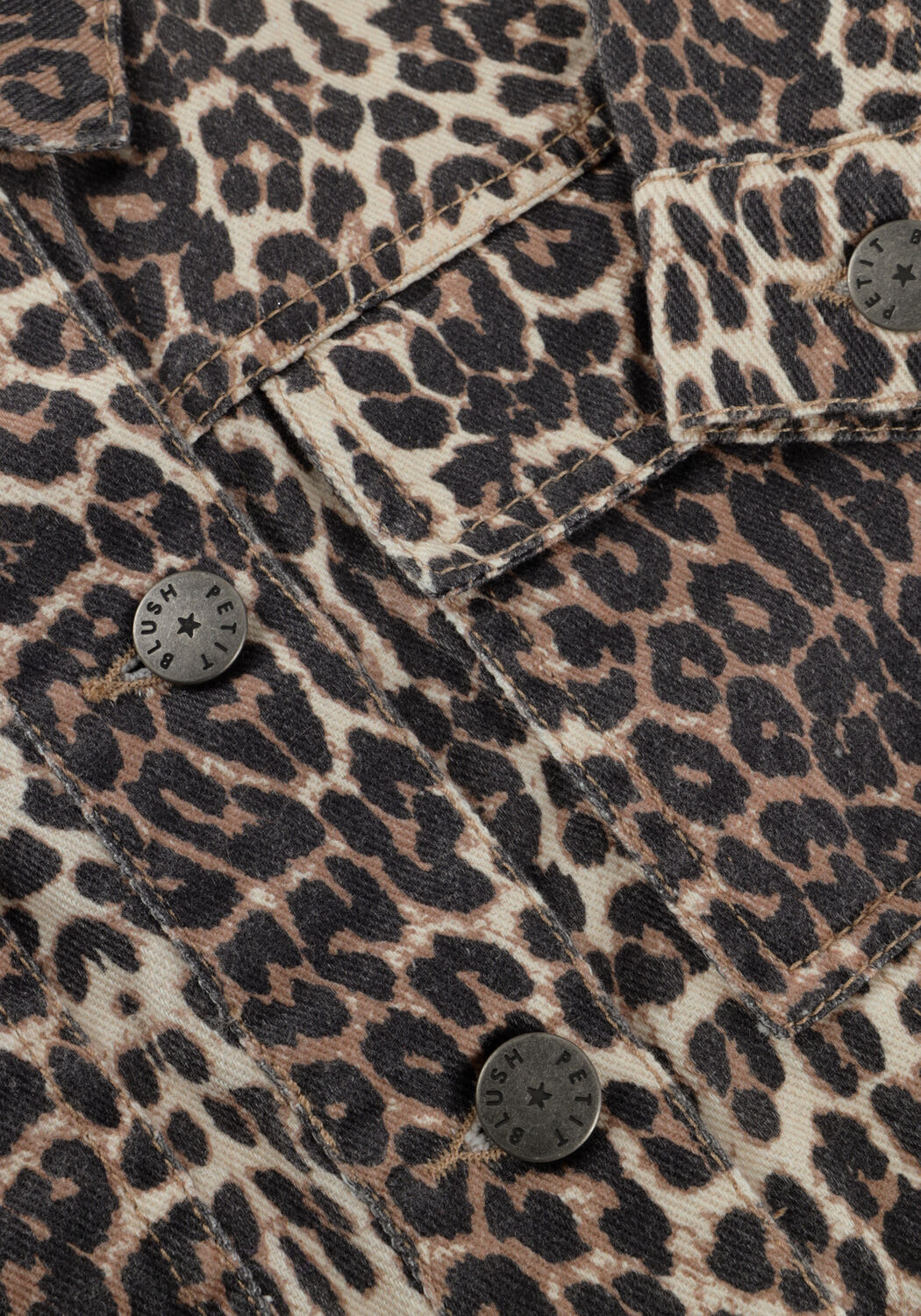Braune PETIT BLUSH Jack LEOPARD JACKET - large
