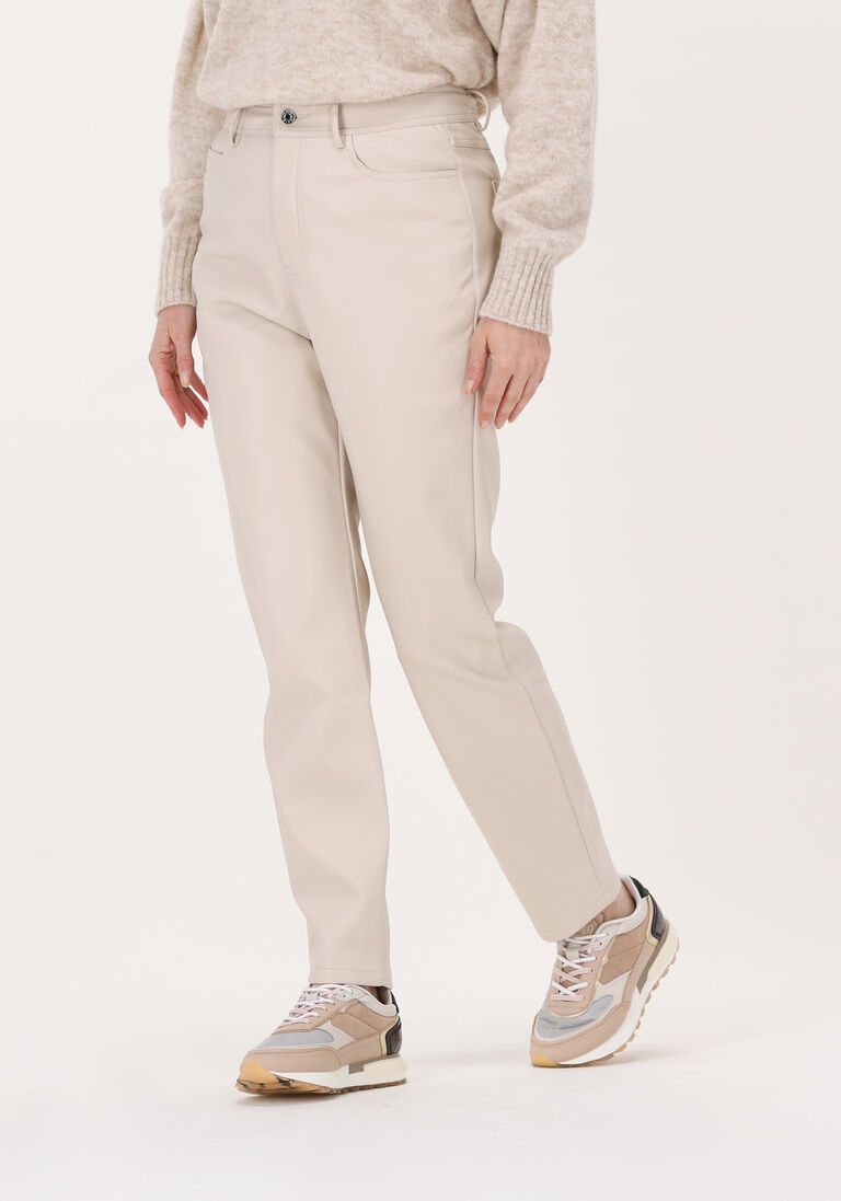 beige simple straight leg jeans lena