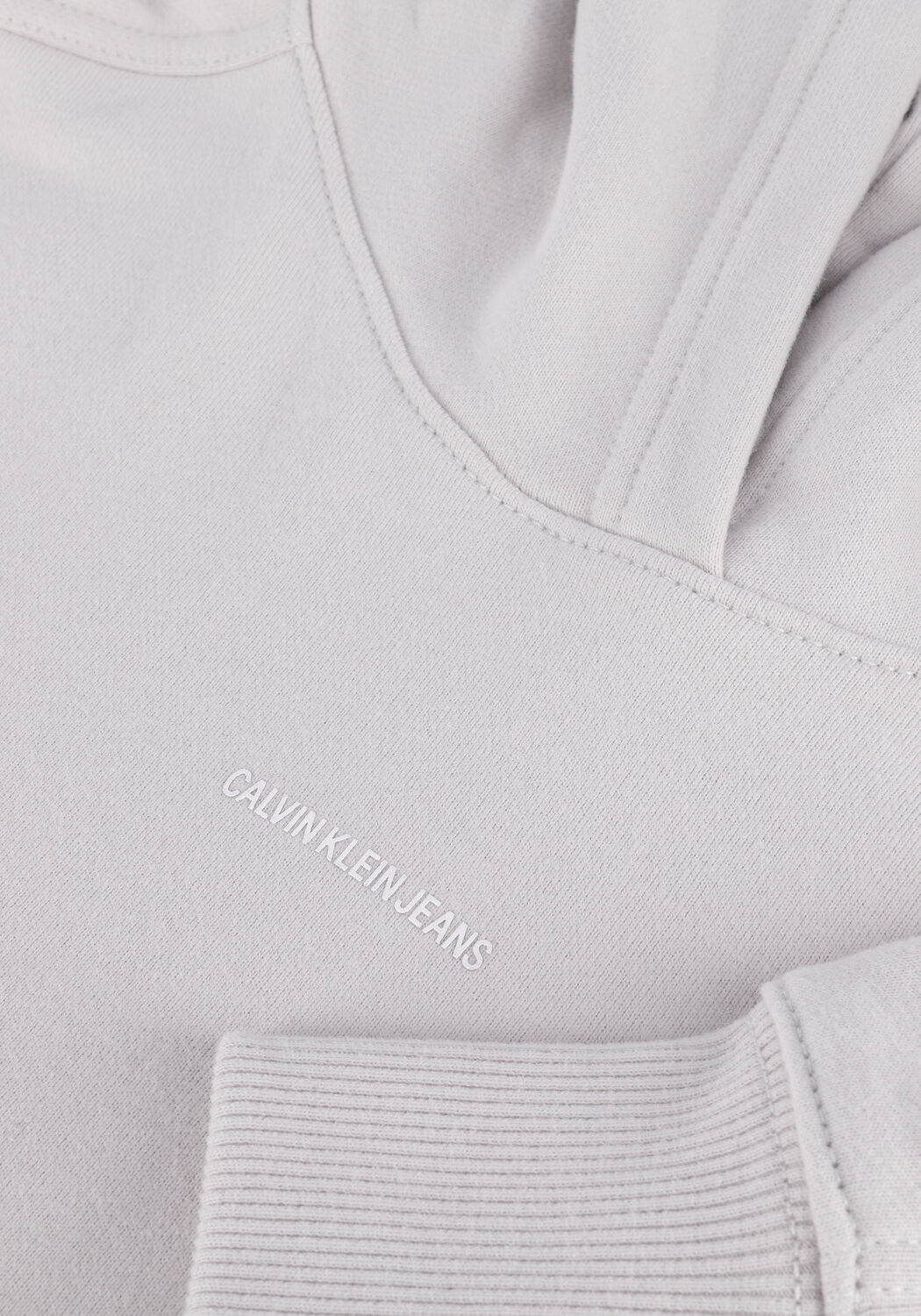 Hellgrau CALVIN KLEIN Pullover MICRO BRANDING HOODIE - large