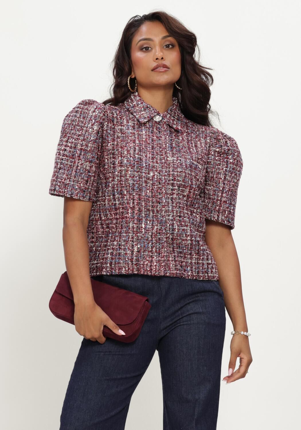 Bordeaux LINA LOCCHI Blazer LL-BELLA MULTI - large