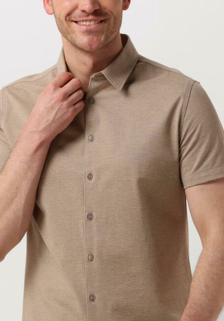 Sand PURE PATH Casual-Oberhemd PIQUE SHORTSLEEVE BUTTON UP SHIRT - large