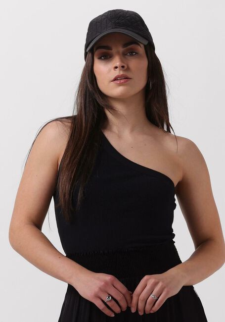 Schwarze PENN & INK Top SINGLET ONE SHOULDER - large