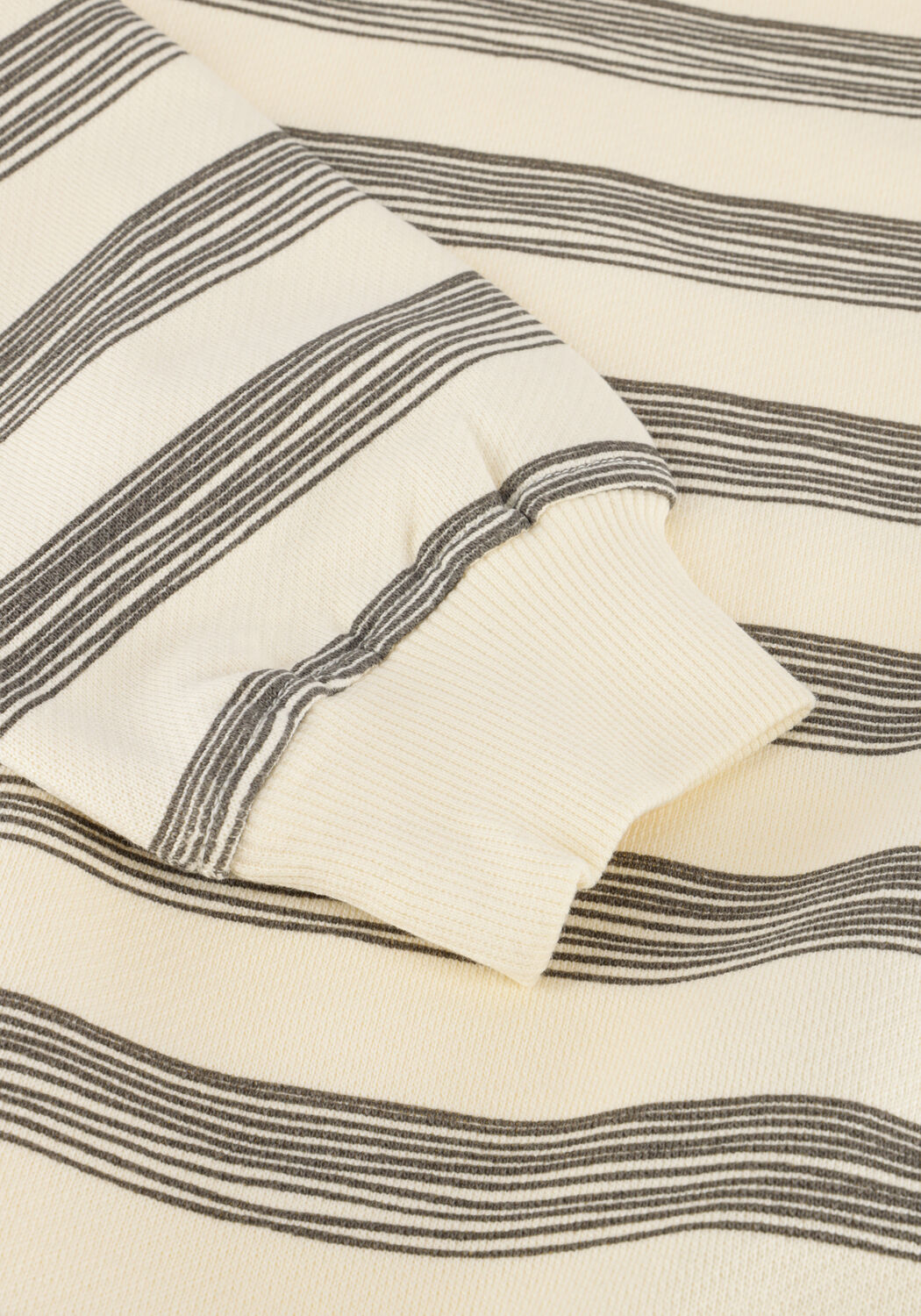 Ecru DAILY7 Pullover OVERSIZED SWEATER STRIPE - large