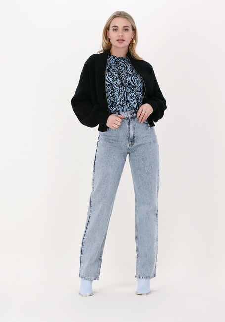 Blaue GESTUZ Straight leg jeans TANERGZ HW 90'S STRAIGHT SLIT JEANS - large