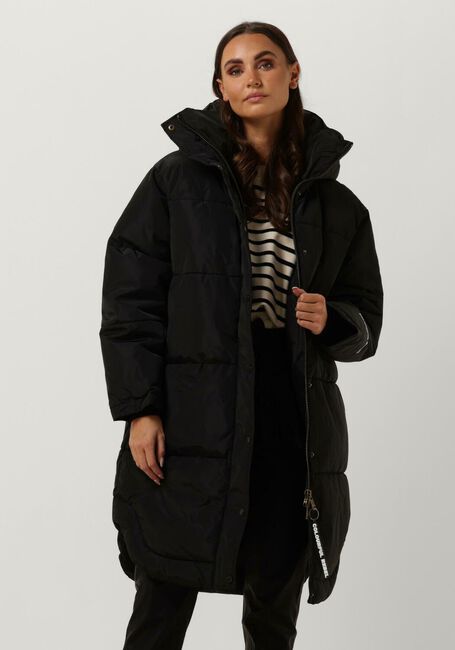 Schwarze COLOURFUL REBEL Wattierte Jack RESY LONG PUFFER JACKET - large