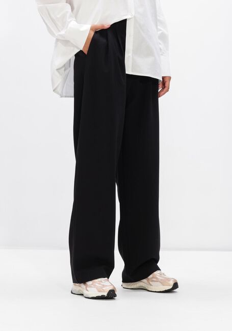 Schwarze ALIX THE LABEL Weite Hose LADIES WOVEN BAGGY PANTALON - large