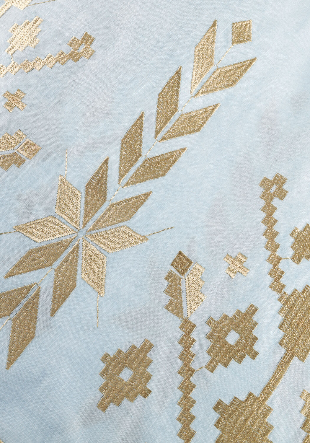 Hellblau GREEK ARCHAIC KORI Maxikleid S26K-2043211 - large