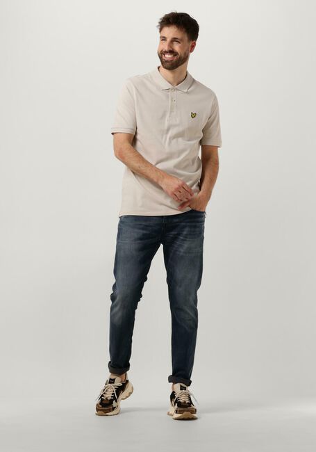 Beige LYLE & SCOTT Polo-Shirt PLAIN POLO SHIRT - large