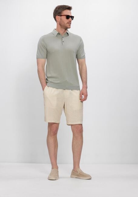 Beige ANERKJENDT Kurze Hose AKJAMES COT-LINNEN-VIS SS SHORT - large