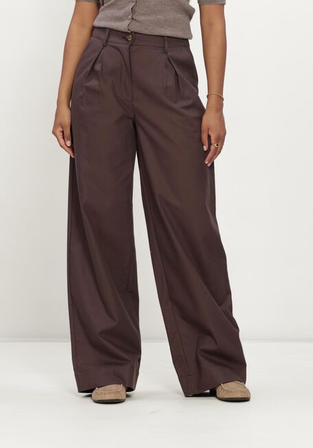 Braune MODSTR&Ouml;M Weite Hose TOREMD PANTS - large