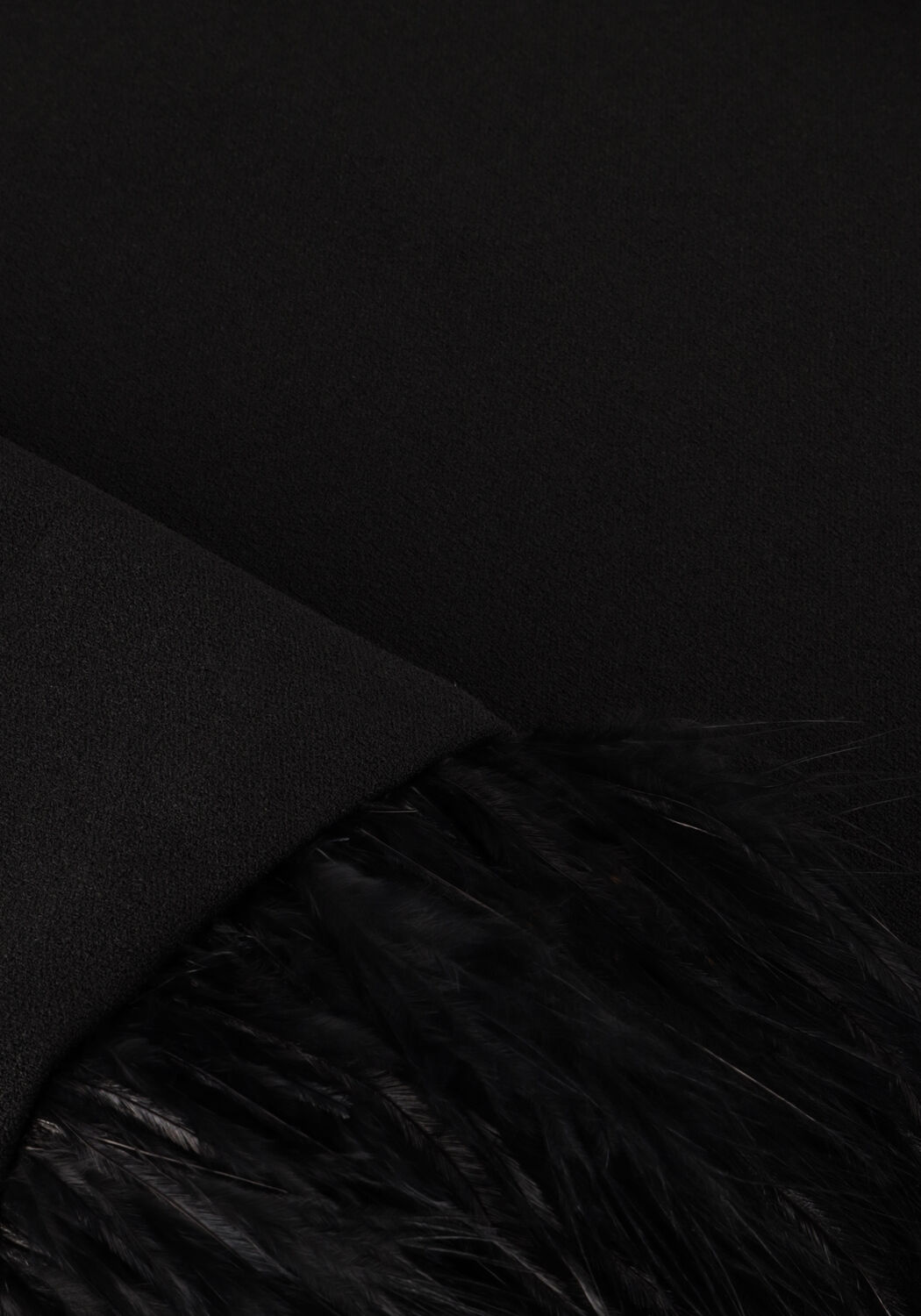 Schwarze ANA ALCAZAR Top TOP FEATHERS - large