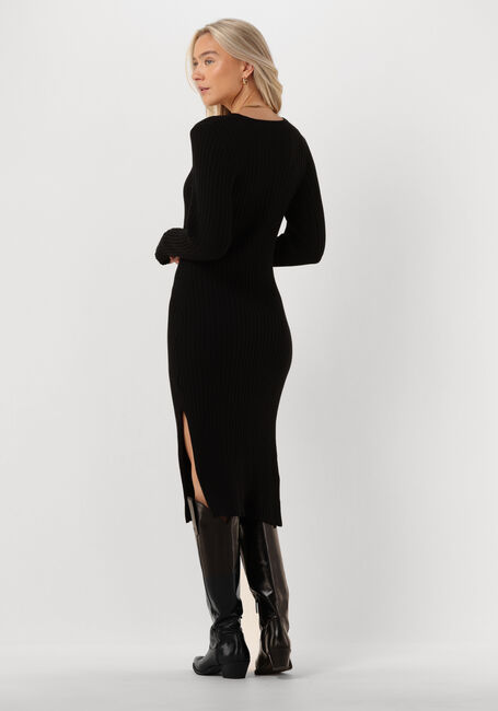 Schwarze MSCH COPENHAGEN Midikleid MSCHRENANA RACHELLE V DRESS - large