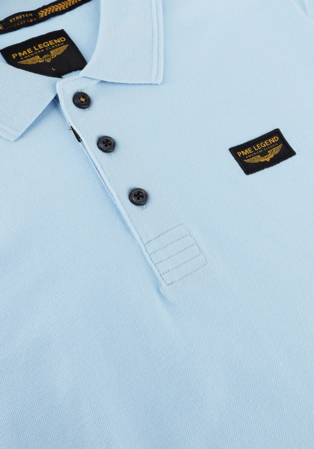 Hellblau PME LEGEND Polo-Shirt SHORT SLEEVE POLO TRACKWAY POLO - large