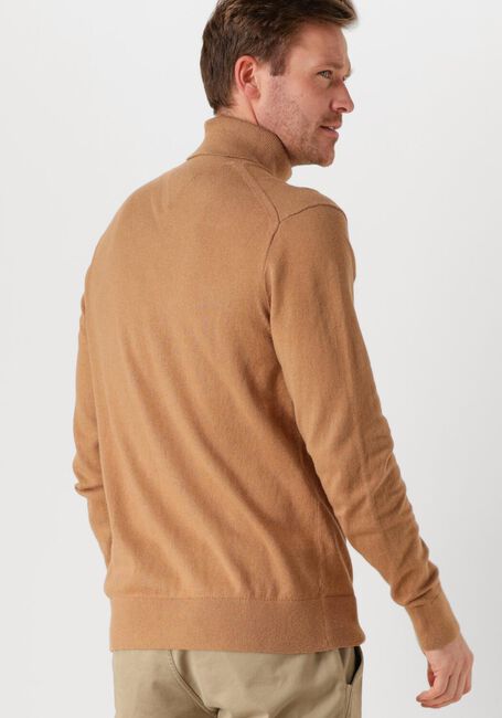 Camelfarbene TOMMY HILFIGER Rollkragenpullover PIMA ORG CTN CASHMERE ROLL NECK - large