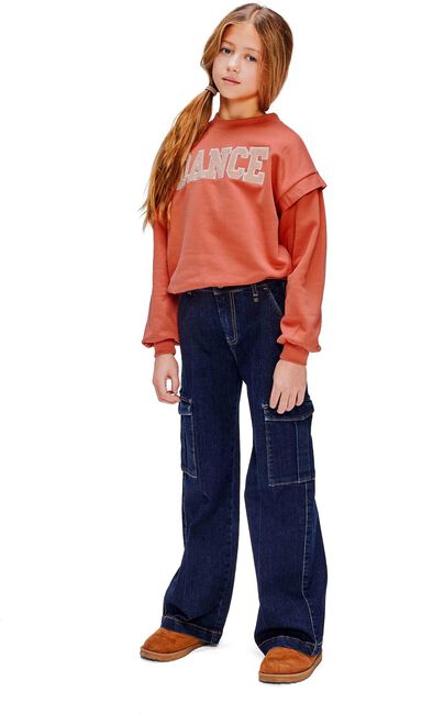 Orangene RETOUR Pullover WENDE - large