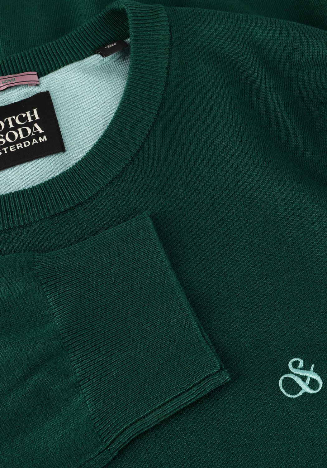 Gr&uuml;ne SCOTCH & SODA Sweatshirt ESSENTIAL VISCOSE SWEATER - large