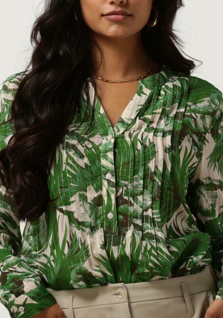 Grüne LOLLYS LAUNDRY Blusen HELENALL SHIRT LS - large