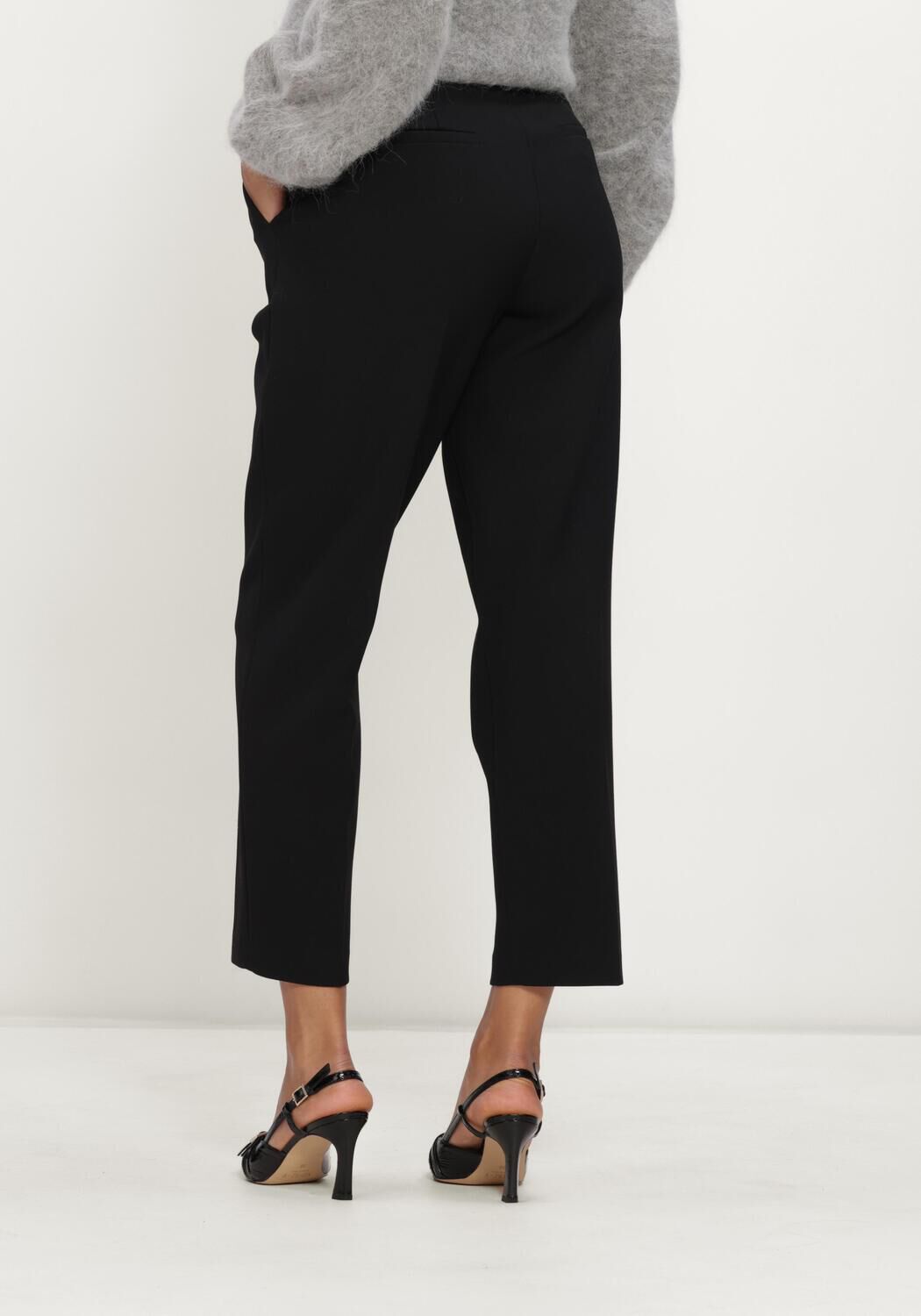 Schwarze CAMBIO Hose KRYSTAL FLAP - large