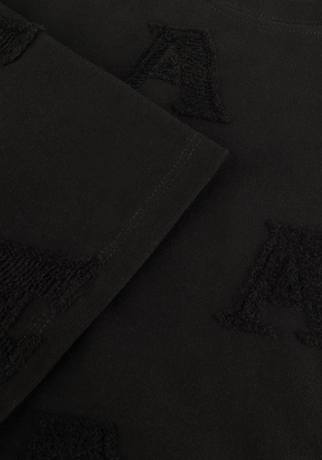 Schwarze ALIX THE LABEL T-shirt LADIES KNITTED A JACQUARD T-SHIRT - large