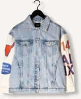 Blaue ALIX THE LABEL Jeansjacke LADIES WOVEN MIXED SLEEVES DENIM JACKET Blaue ALIX THE LABEL Jeansjacke LADIES WOVEN MIXED SLEEVES DENIM JACKET - medium