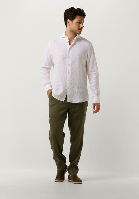 Weiße PROFUOMO Casual-Oberhemd SHIRT X-CUTAWAY SC LINNEN - large