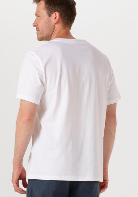 Weiße SELECTED HOMME T-shirt SLHASPEN EMB SS O-NECK TEE - large