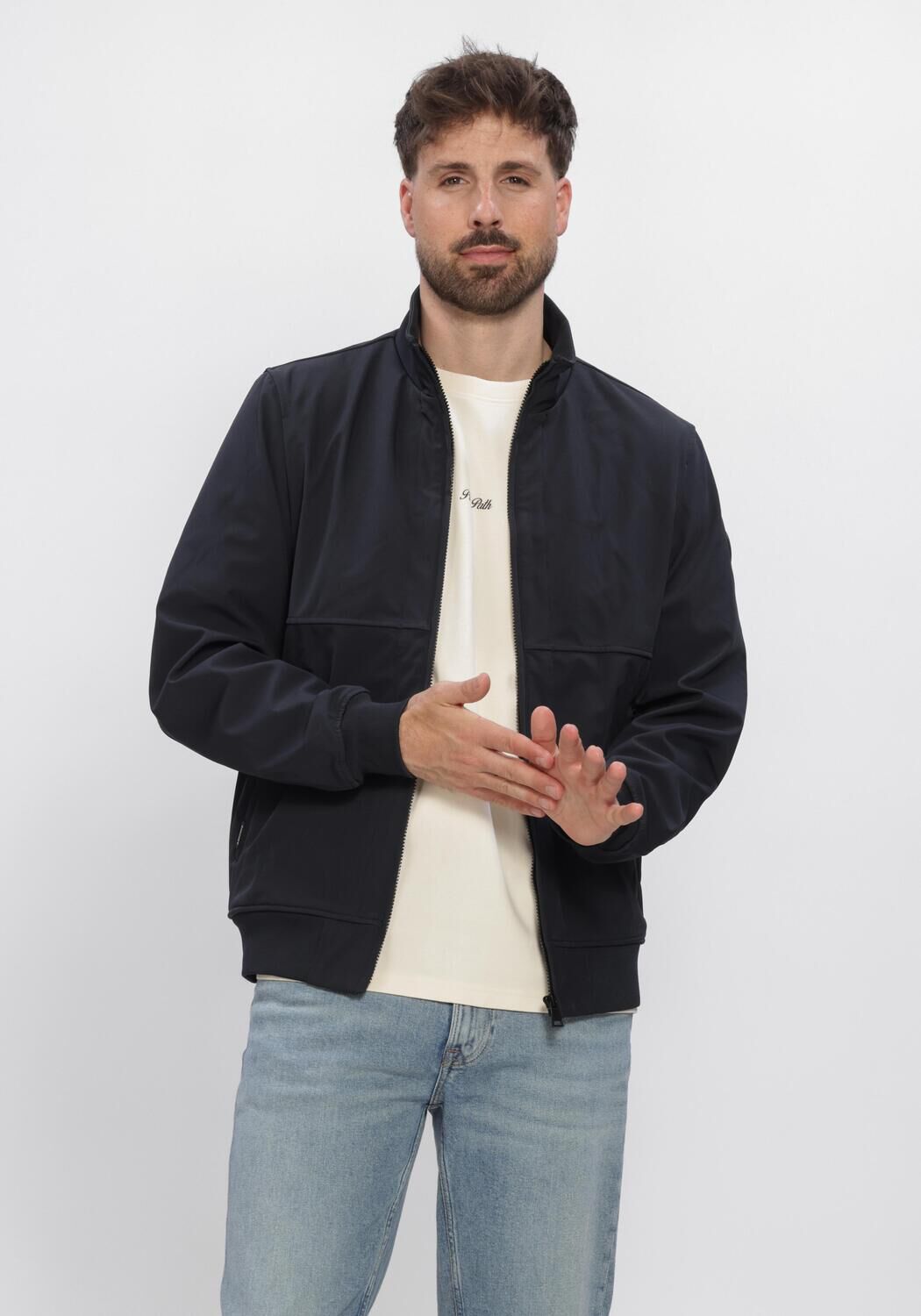 Dunkelblau AIRFORCE Jack SOFTSHELL JACKET - large