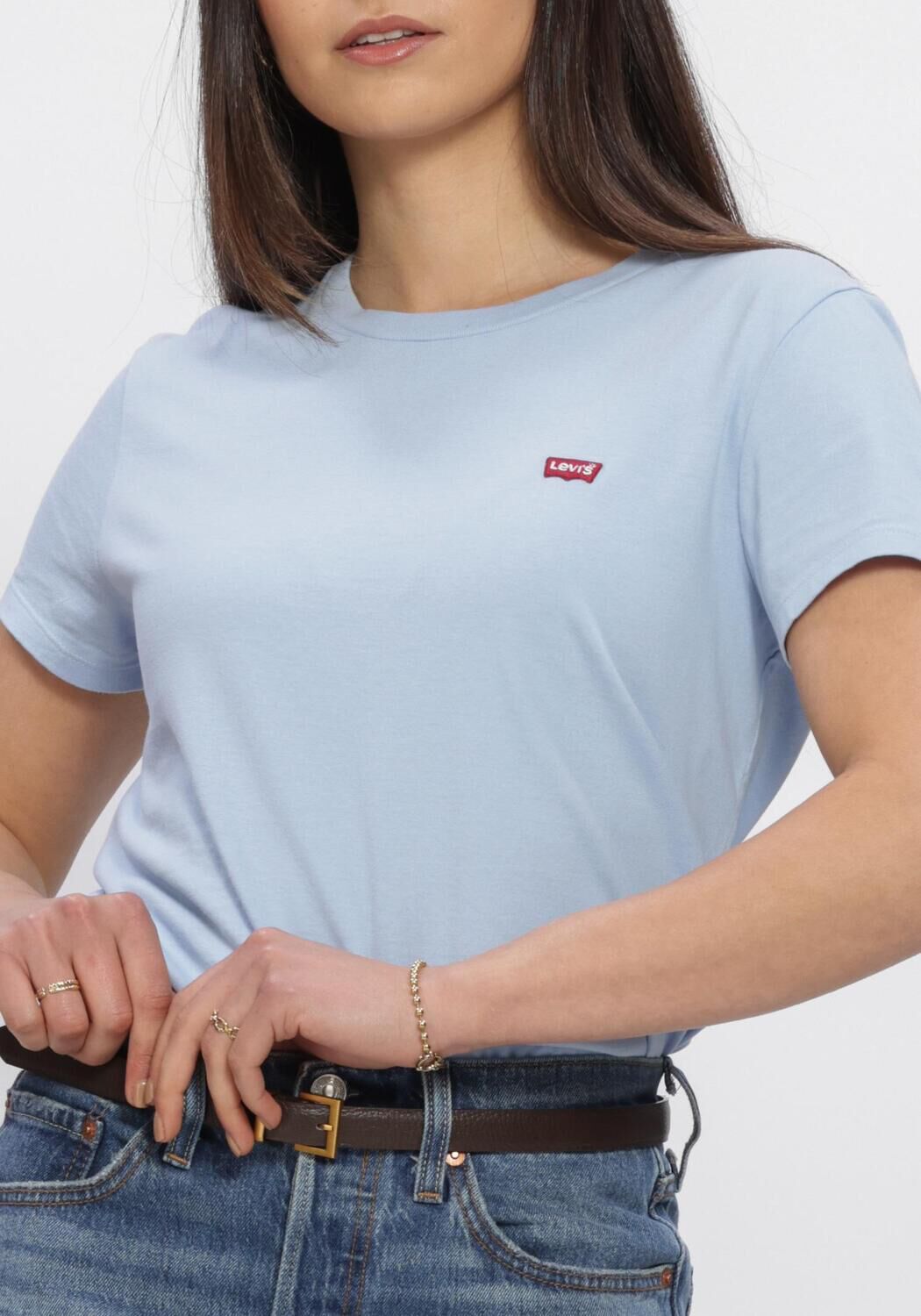 Hellblau LEVI'S T-shirt PERFECT TEE COTTON - large