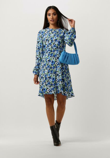 Blaue ENVII Minikleid ENSHERRY LS DRESS AOP 7014 - large