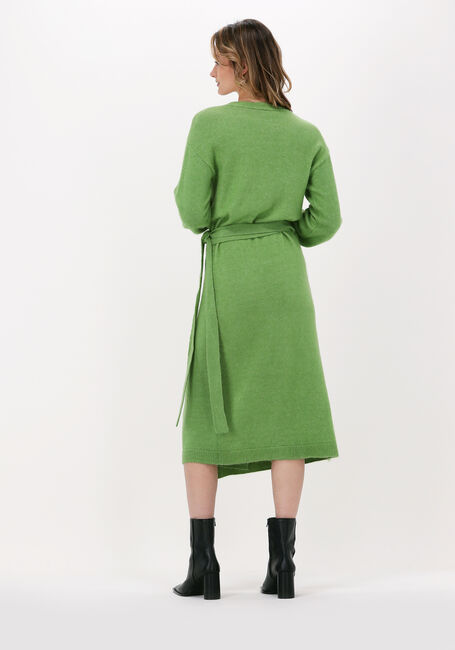Grüne Y.A.S. Midikleid YASPICOTEE LS WRAP KNIT DRESS - large