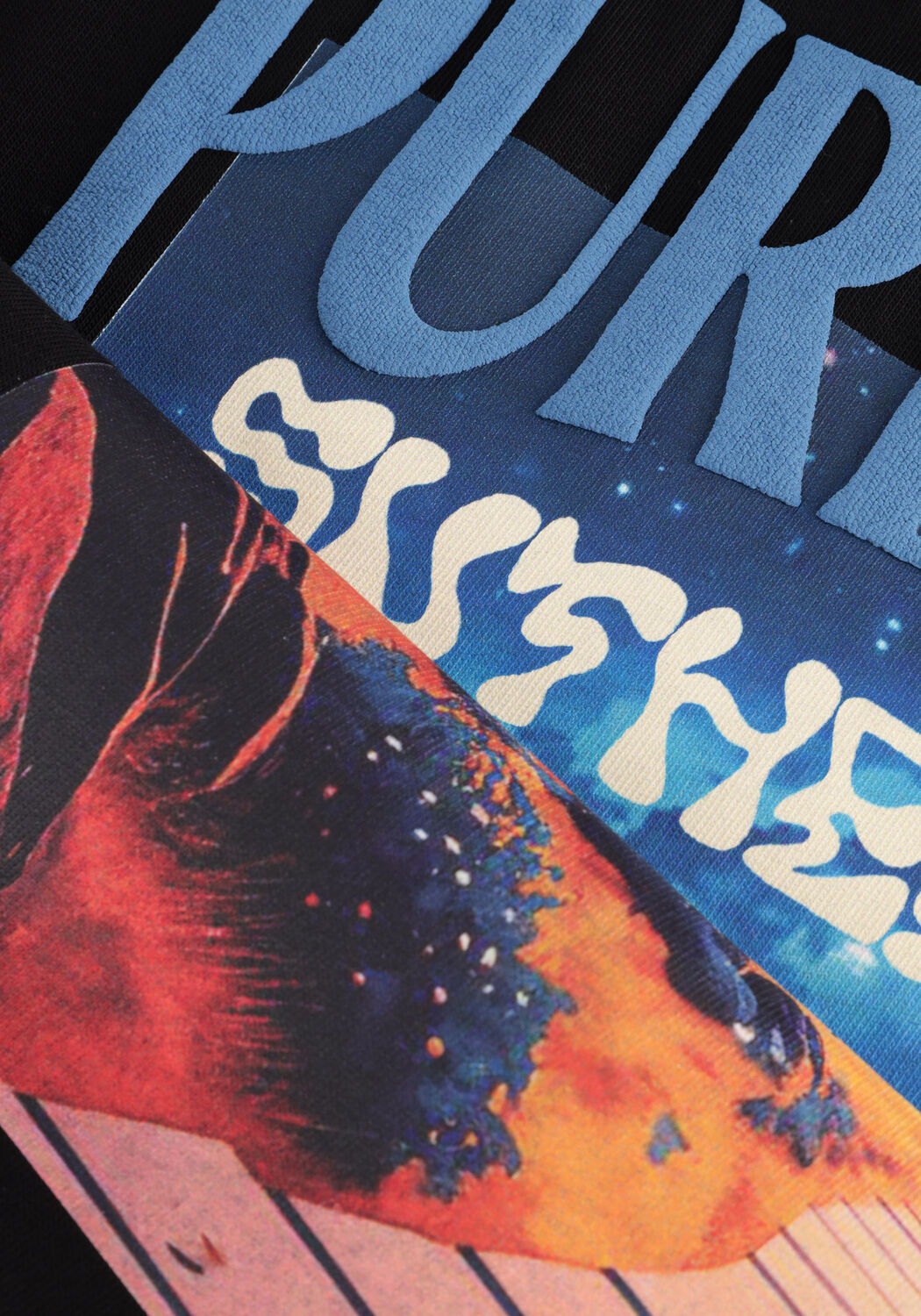 Schwarze PURE PATH T-shirt LOOSE FIT T-SHIRTS CREWNECK SS112 - large