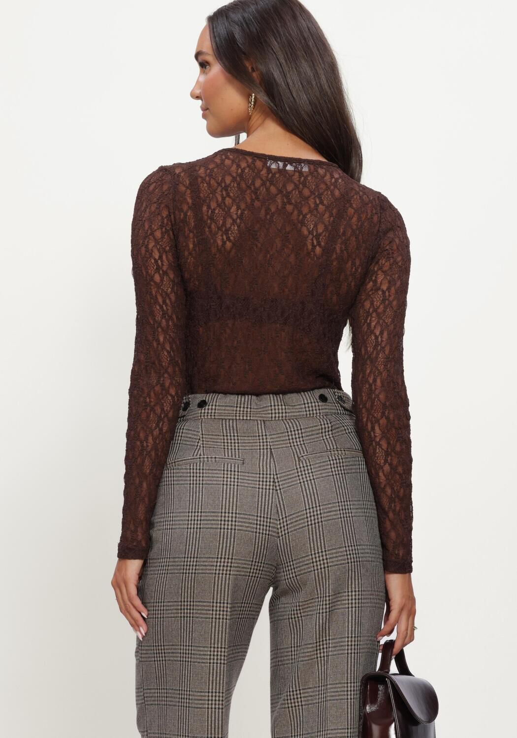 Braune CO'COUTURE Blusen BARNACC O-NECK BLOUSE - large