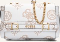 Weiße GUESS Umhängetasche SESTRI LOGO - medium