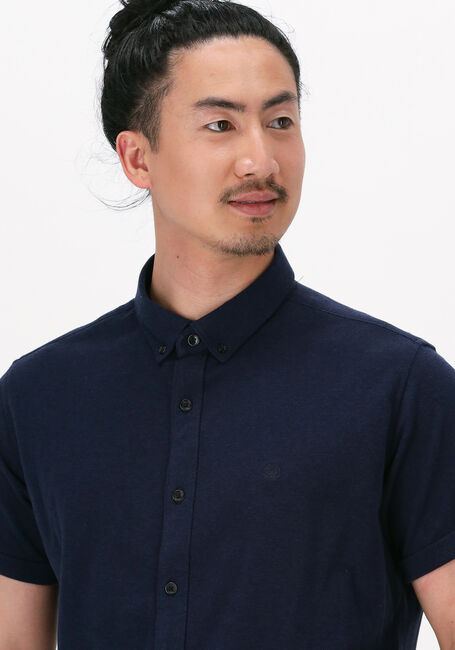 Blaue DSTREZZED Casual-Oberhemd SHIRT BUTTON DOWN S/S MELANGE PIQUE - large