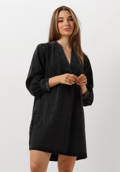 Schwarze BY-BAR Maxikleid JINA TWILL DRESS - large