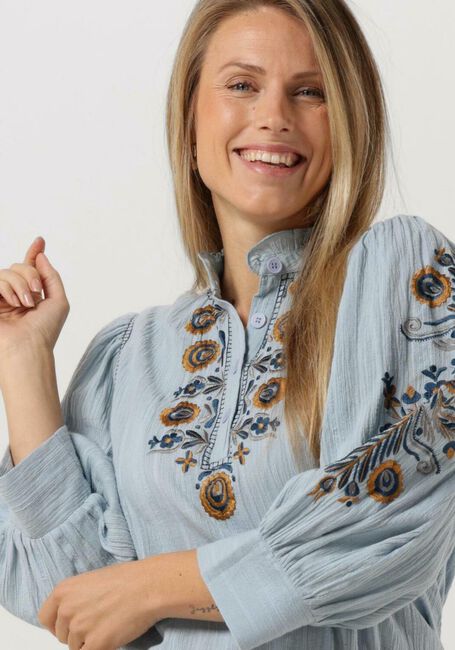 Blaue ANTIK BATIK Blusen IGOR BLOUSE - large