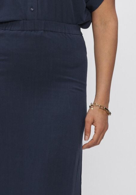 Dunkelblau SELECTED WOMEN Maxirock SLFVIVA HW ANKLE LINEN BLEND SKIRT - large