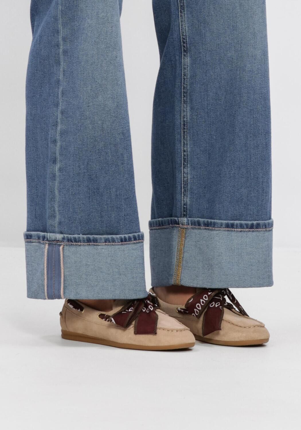 Beige TORAL Mokassins NAHUA BANDANA - large