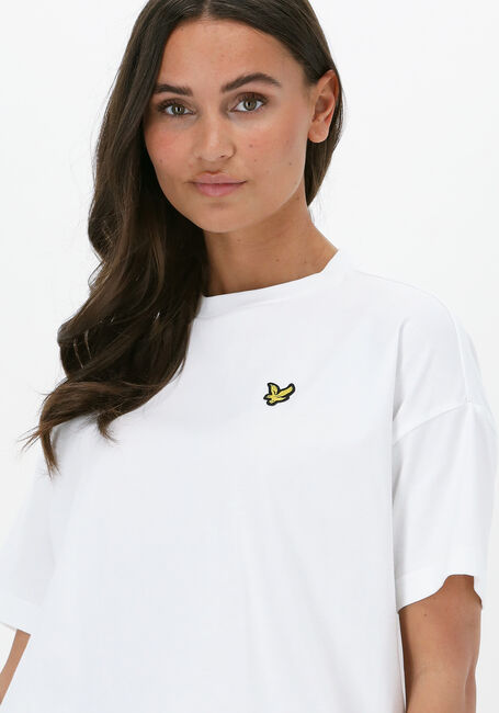 Weiße LYLE & SCOTT T-shirt OVERSIZED T-SHIRT - large