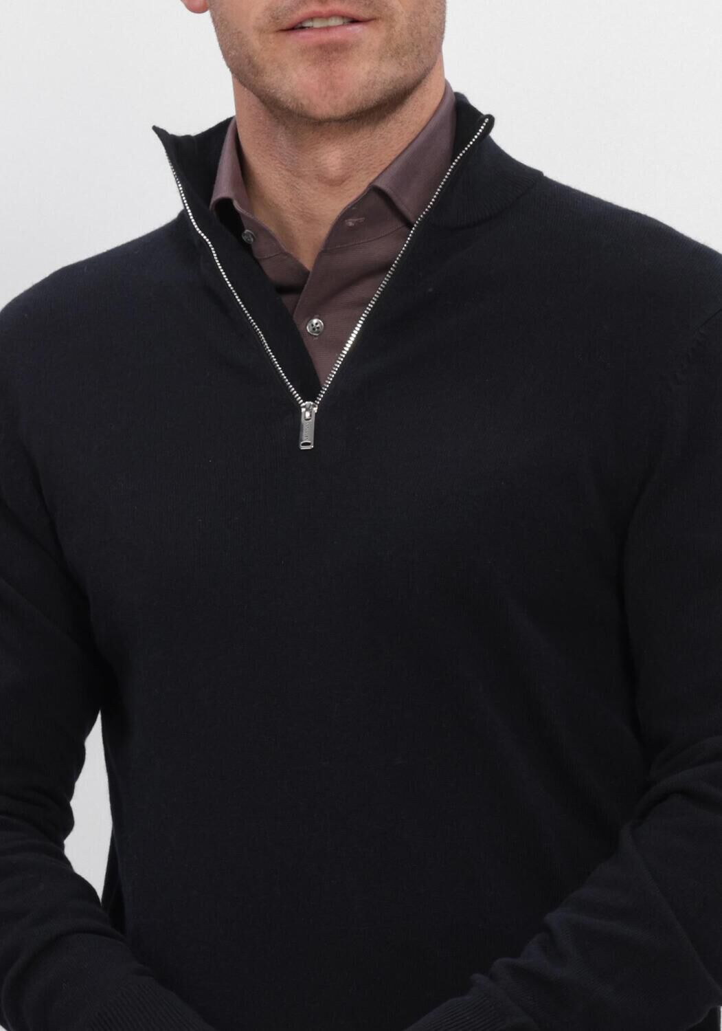 Schwarze PROFUOMO Pullover NEW WOOL BLEND - large