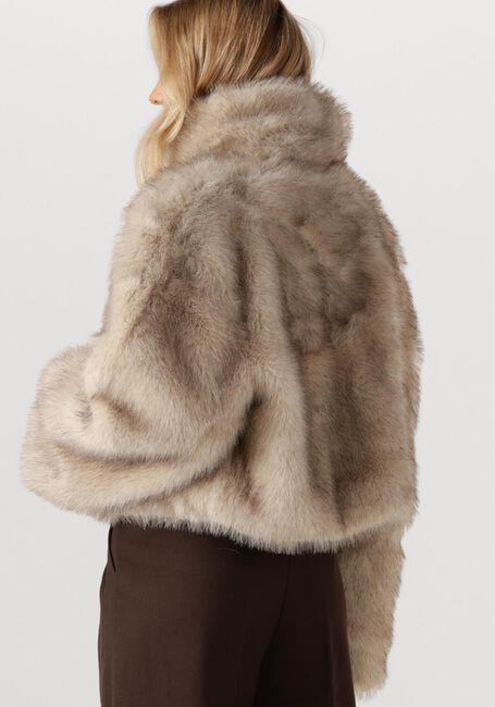Beige NEO NOIR Fake-Fur-Jack STEFF FAUX FUR JACKET - large