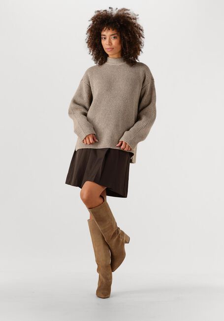 Sand CO'COUTURE Pullover TERISA TURTLE RIB KNIT - large